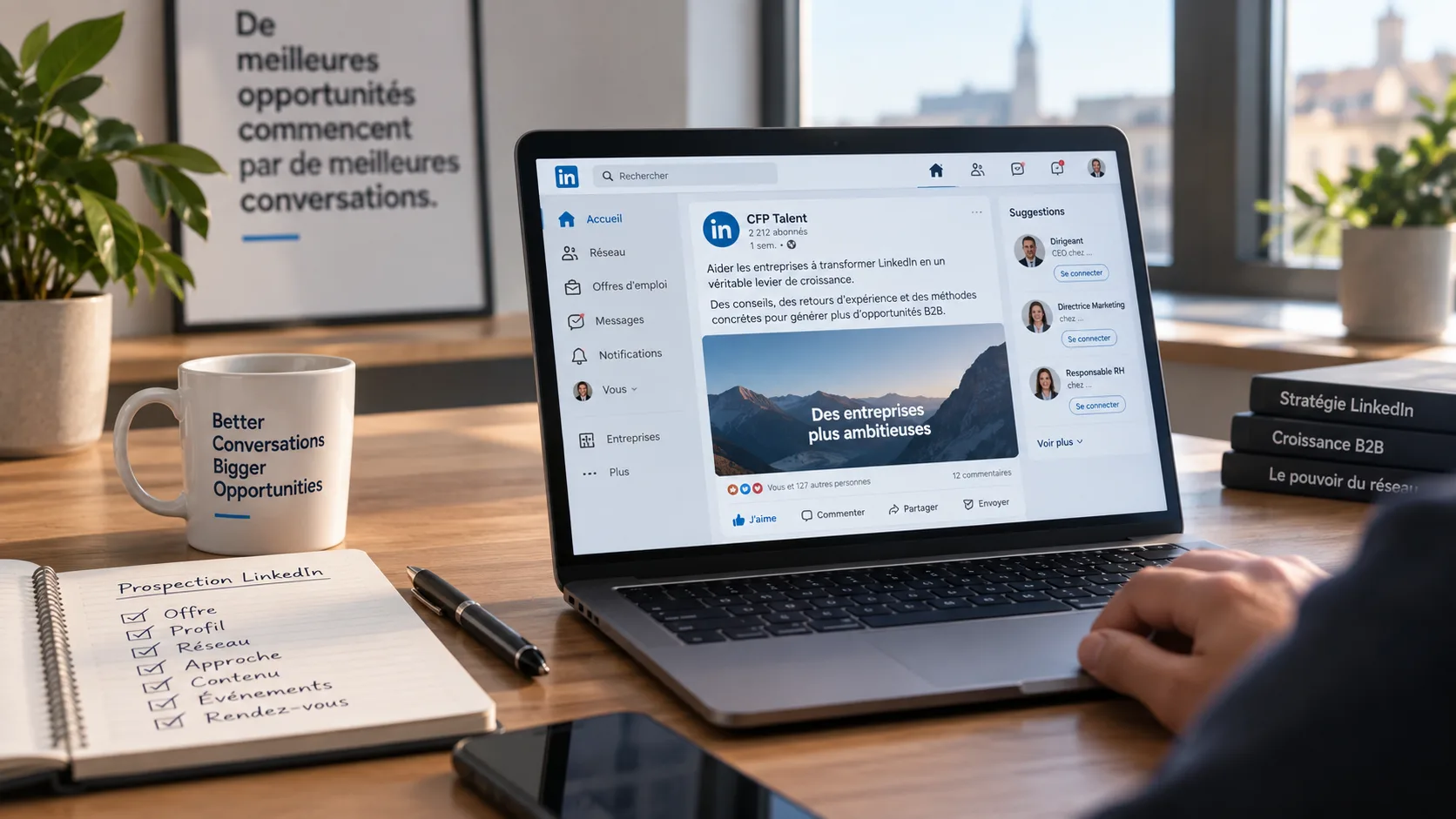 Prospection LinkedIn B2B : la méthode complète en 6 étapes